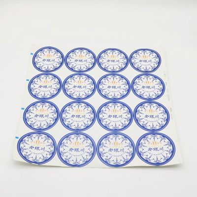주문 제작된 비닐 인쇄 라벨 스티커 제거할 수 있는 / 영구적인 접착제